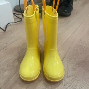 Bright Yellow Rain Boots